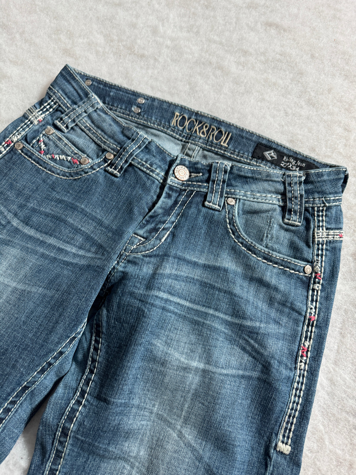 Boot Cut Low Waist Jeans Mehrfarbig, Foto 4 von 4