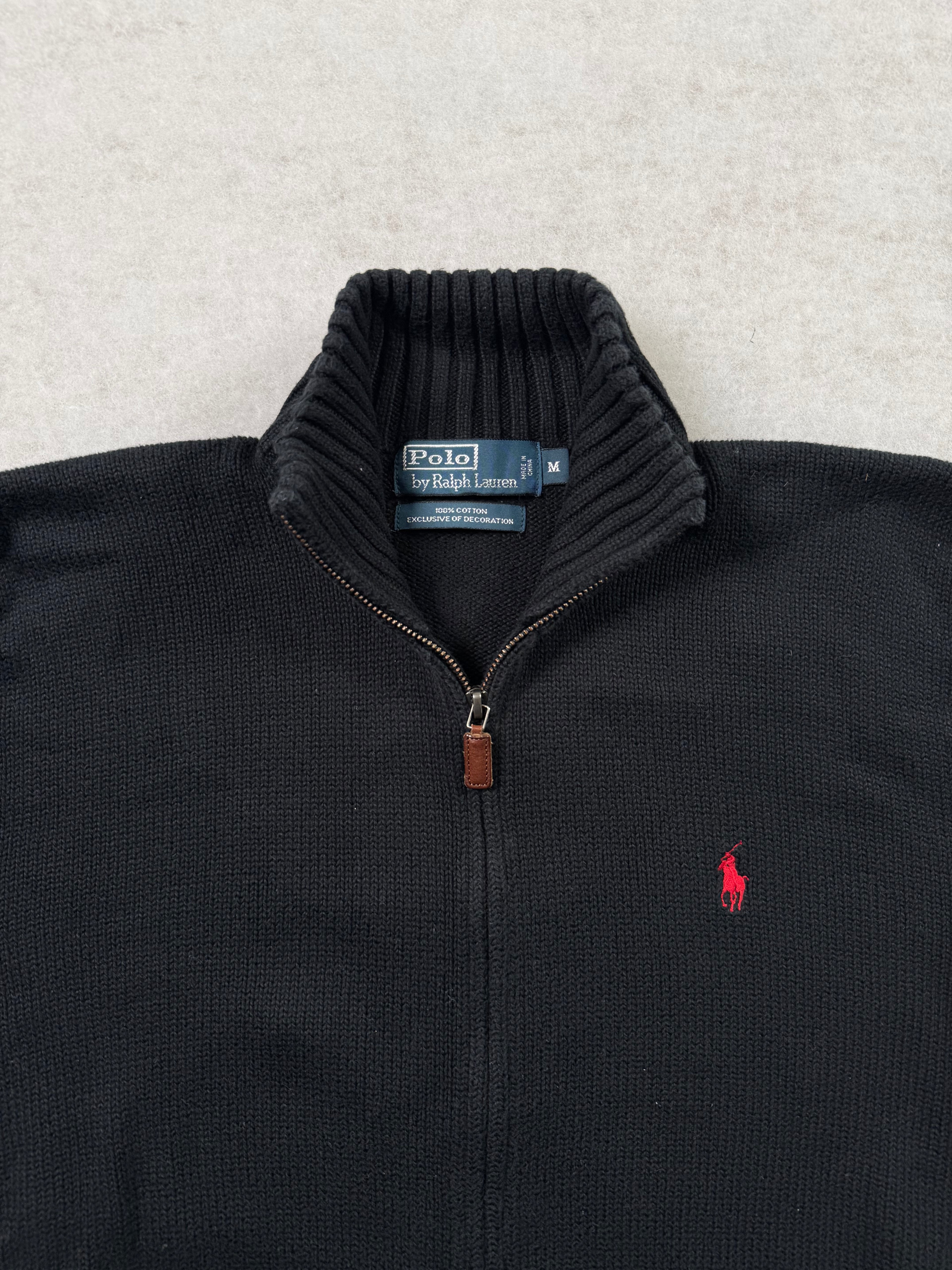 Ralph Lauren Reißverschluss Strickpullover