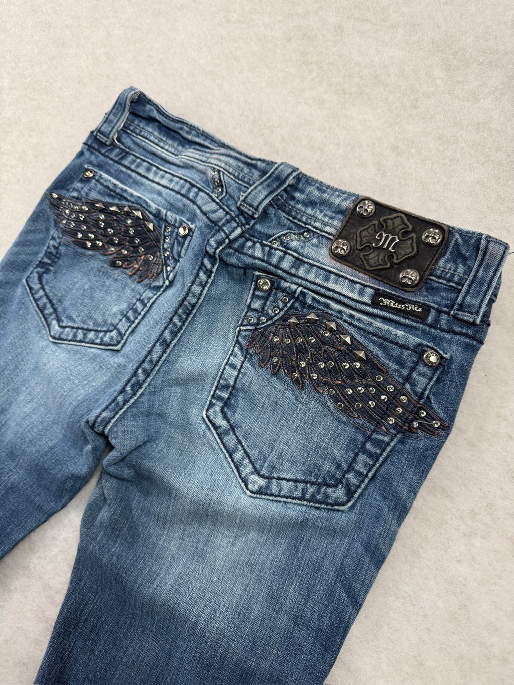 Miss Me Boot Cut Low Waist Jeans 27