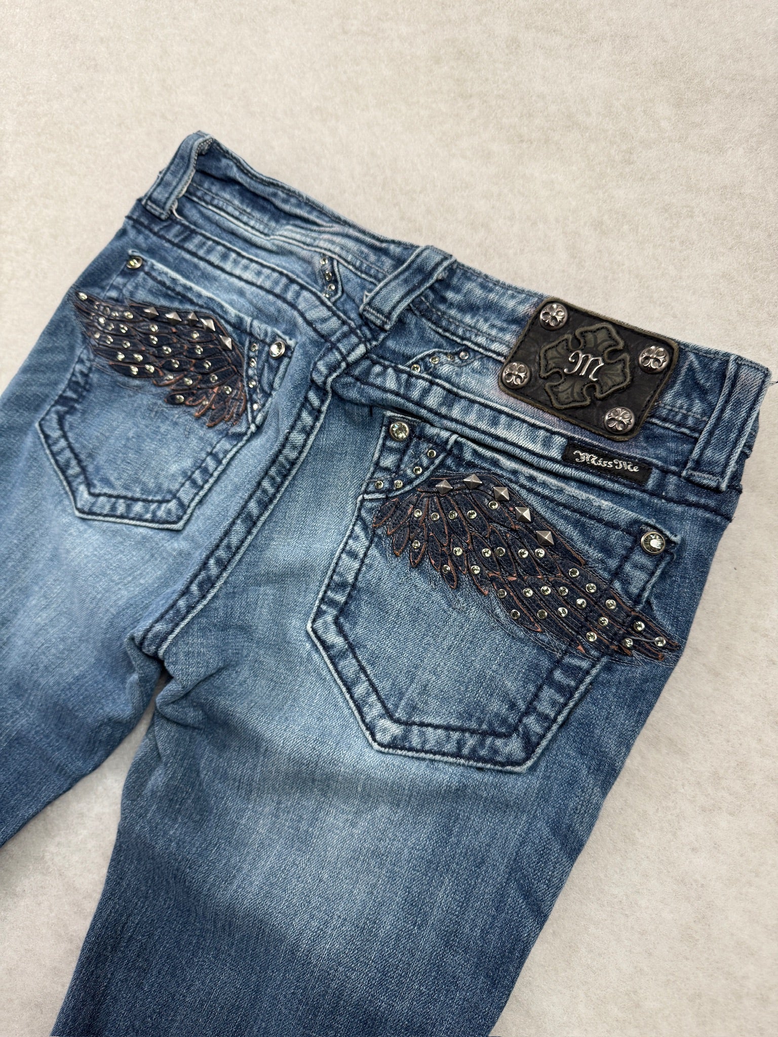 Miss Me Boot Cut Low Waist Jeans 27
