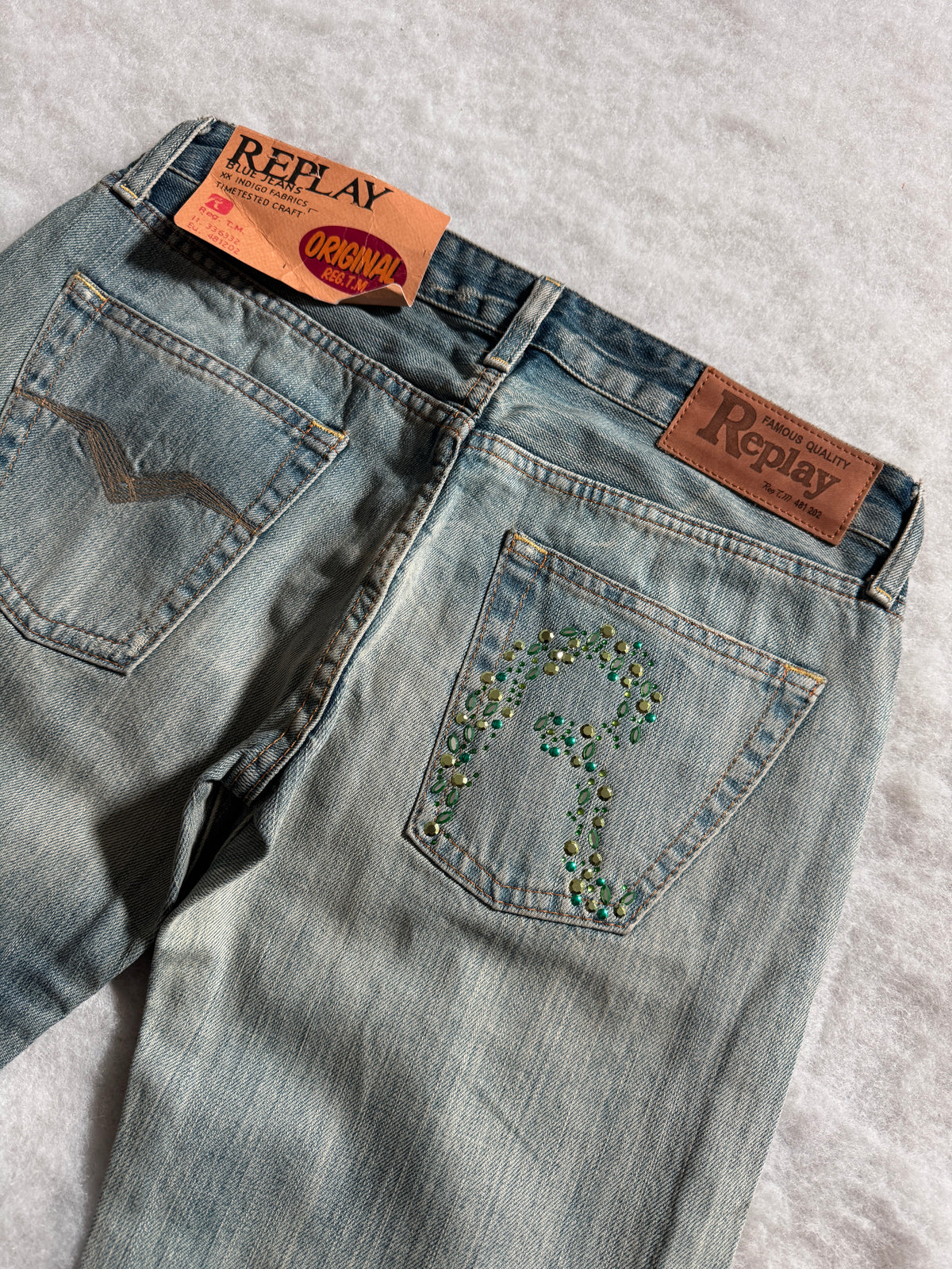 Replay Boot Cut Low Waist Jeans Blau, Foto 3 von 4