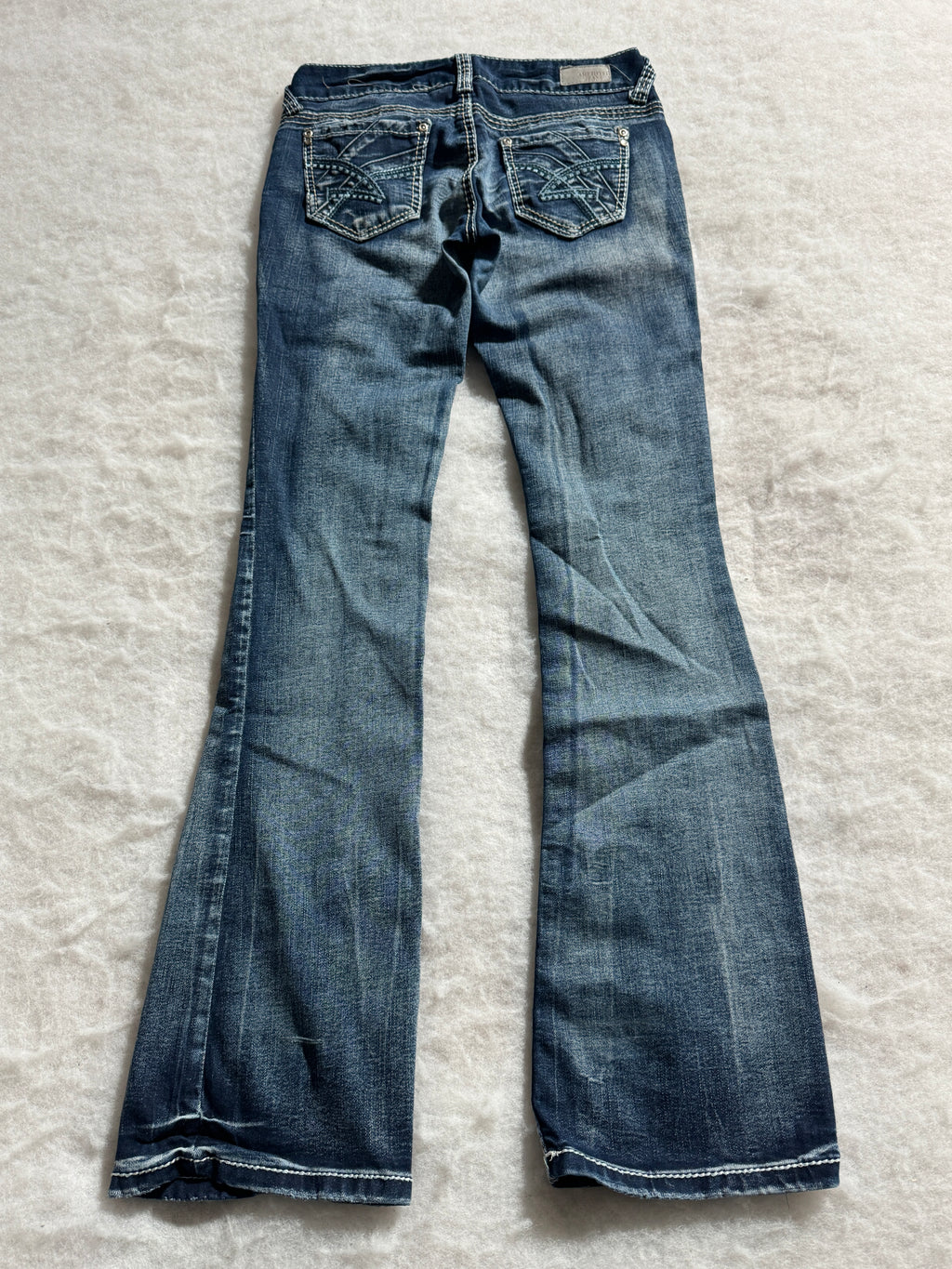 Boot Cut Low Waist Jeans Blau, Foto 2 von 4