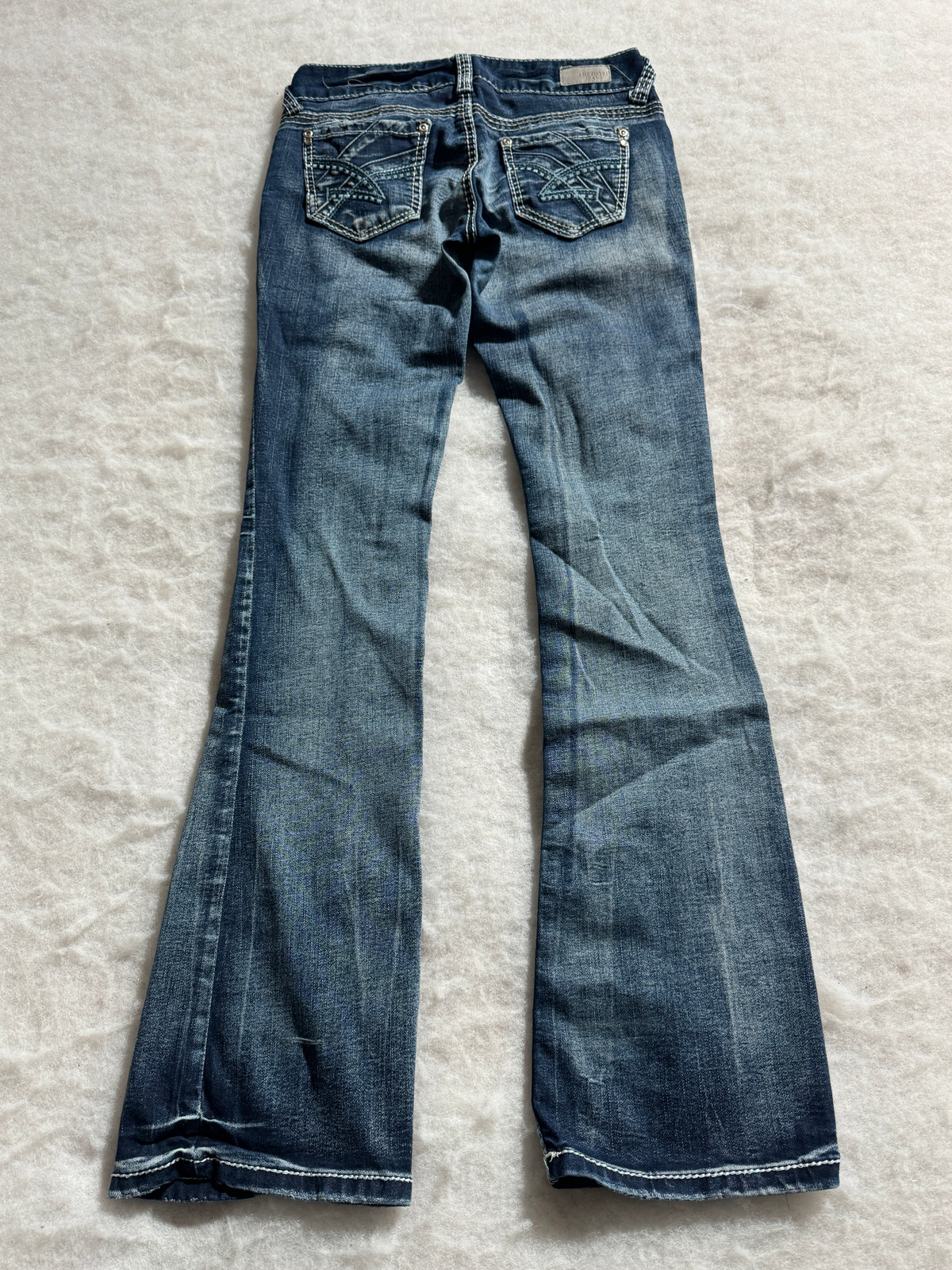 Boot Cut Low Waist Jeans Blau, Foto 2 von 4