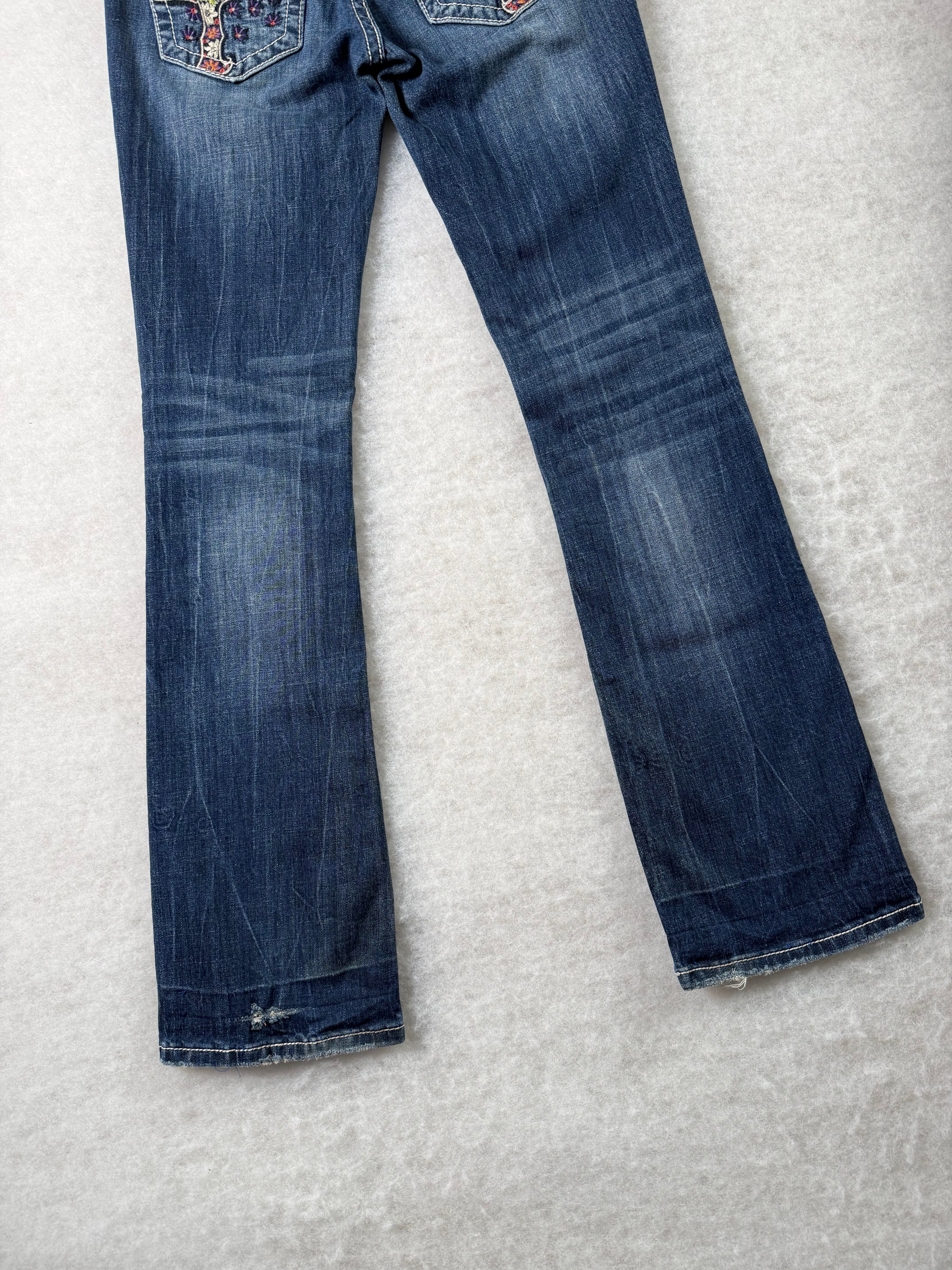 Miss Me Boot Cut Low Waist Jeans 28