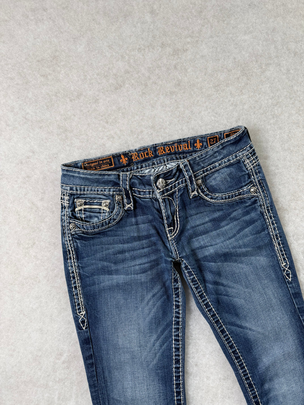Rock Revival Boot Cut Low Waist Jeans 28