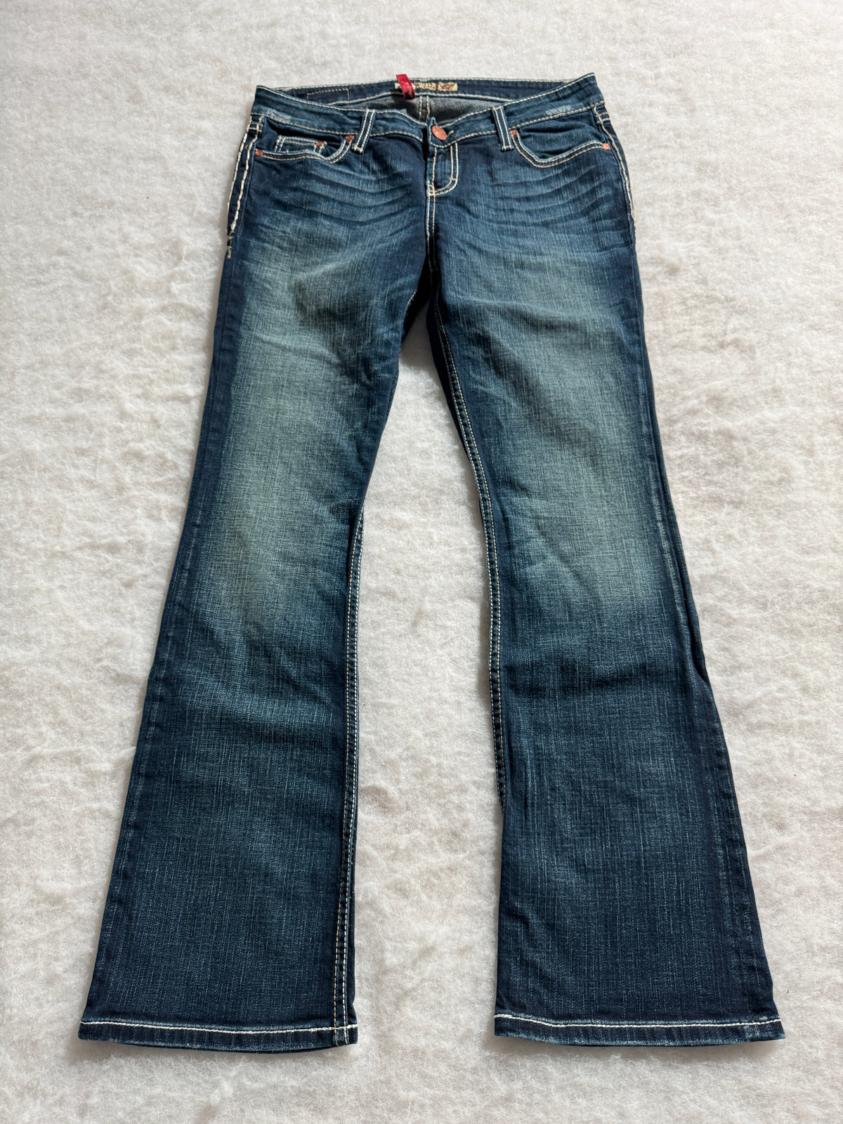 Boot Cut Low Waist Jeans Blau, Foto 1 von 4