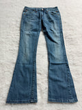 Boot Cut Low Waist Jeans Blau, Foto 1 von 4