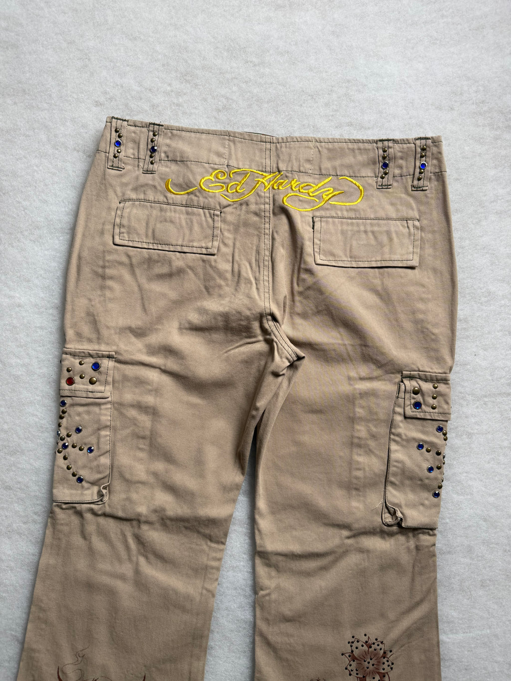 Ed Hardy Boot Cut Cargo Pants 30