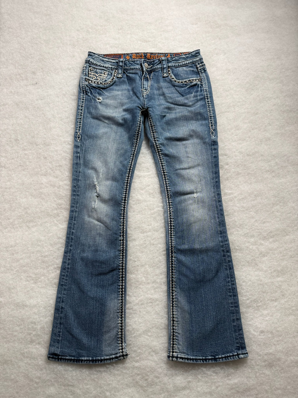 Rock Revival Boot Cut Low Waist Jeans 28