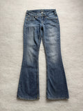 Silver Boot Cut Low Waist Jeans 25