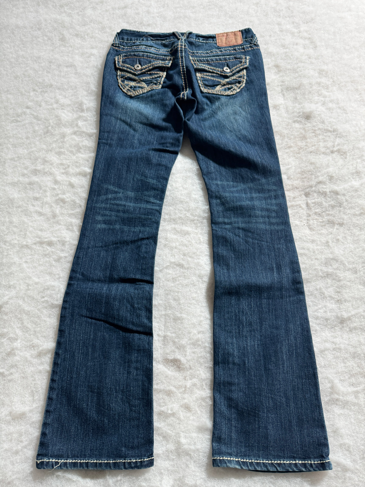 Boot Cut Low Waist Jeans Blau, Foto 2 von 4