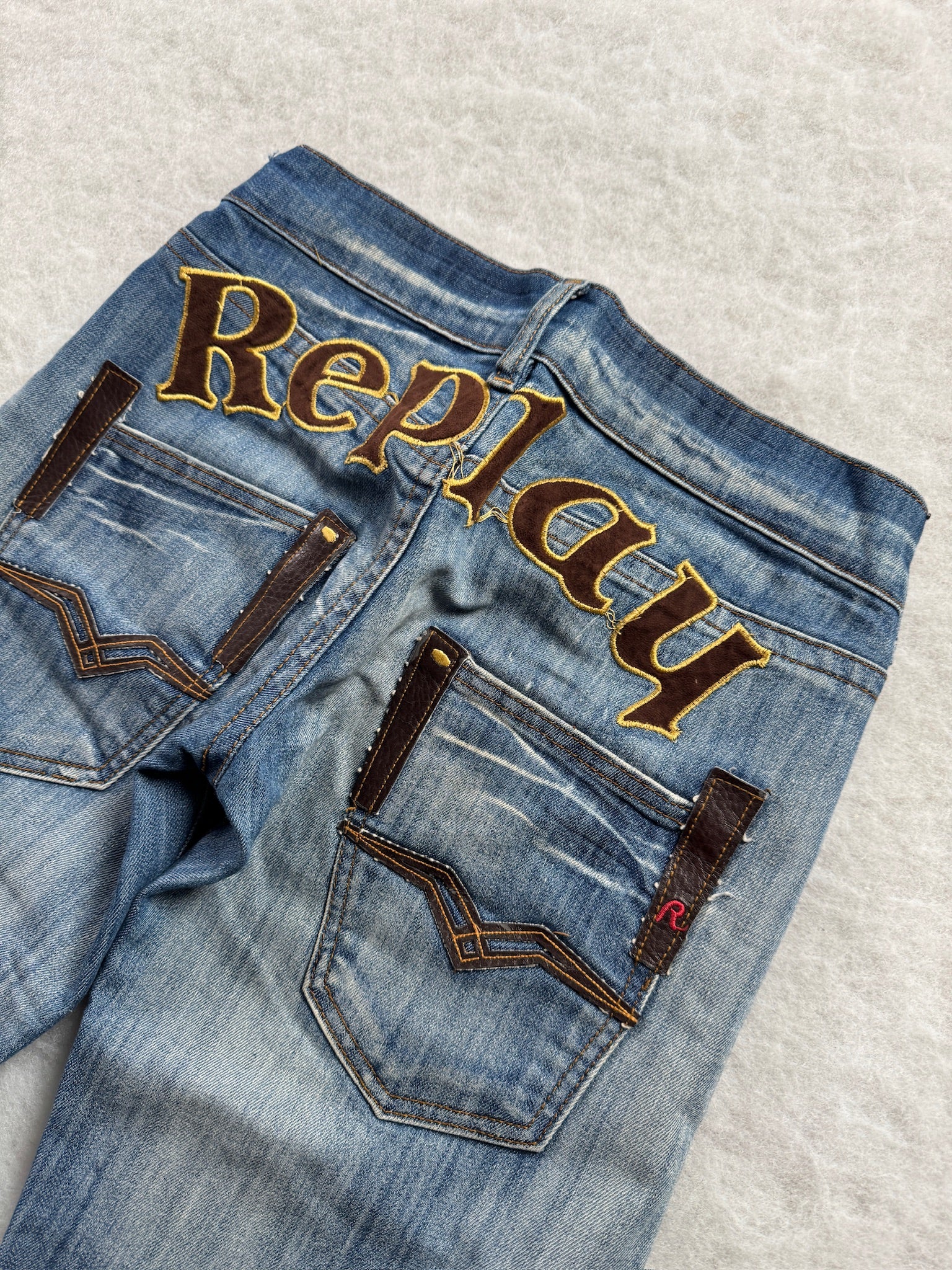 Replay Boot Cut Low Waist Jeans