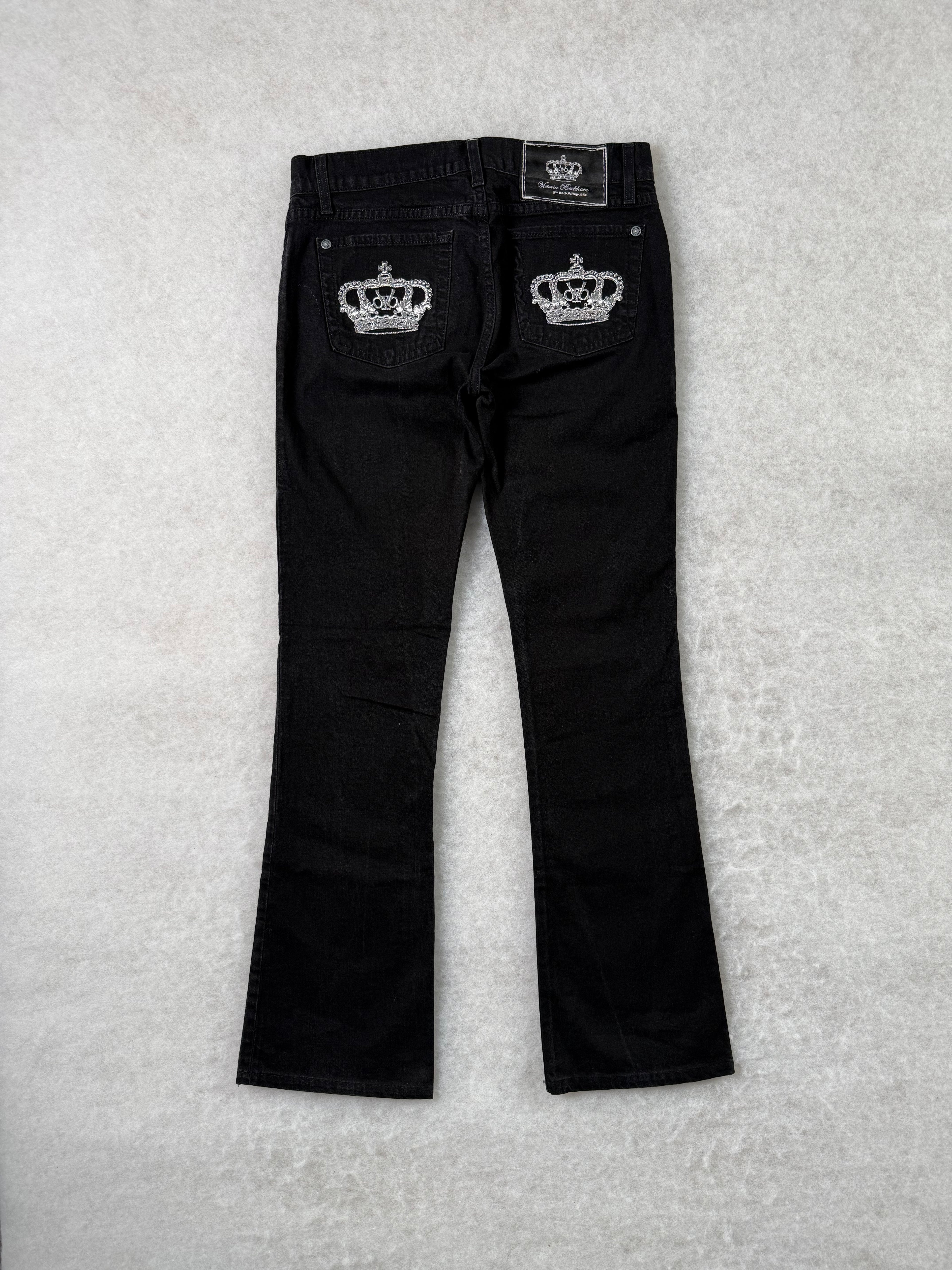 Victoria Beckham Boot Cut Low Waist Jeans 28