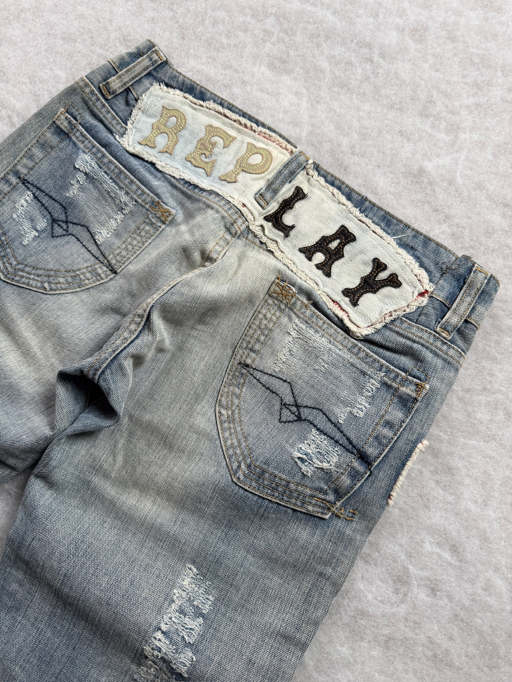 Replay Boot Cut Low Waist Jeans