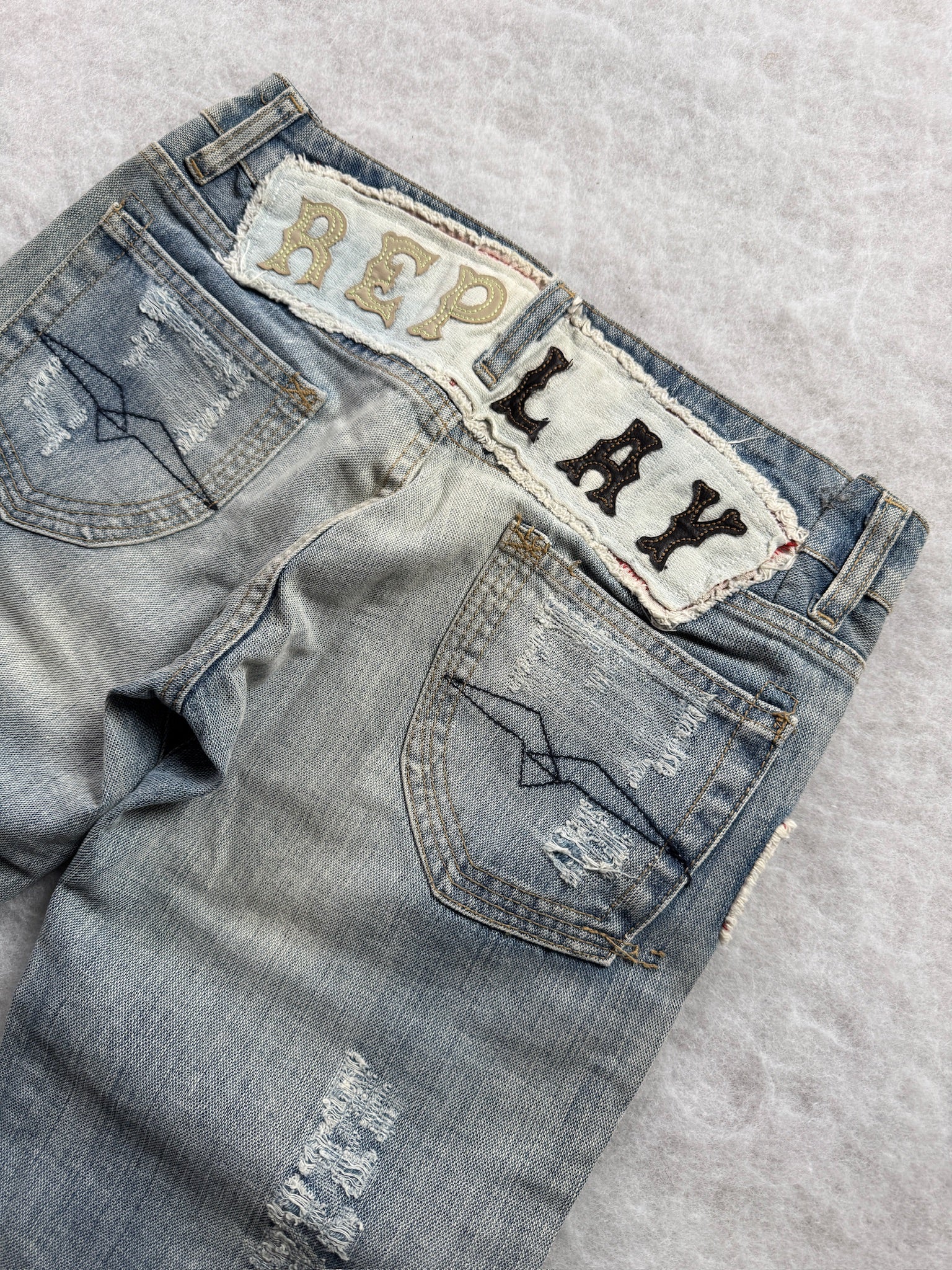 Replay Boot Cut Low Waist Jeans
