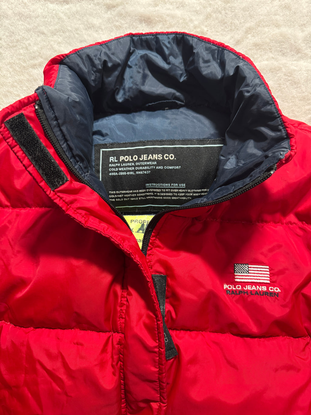 Polo Jeans Ralph Lauren Daunenjacke Rot, Foto 3 von 4