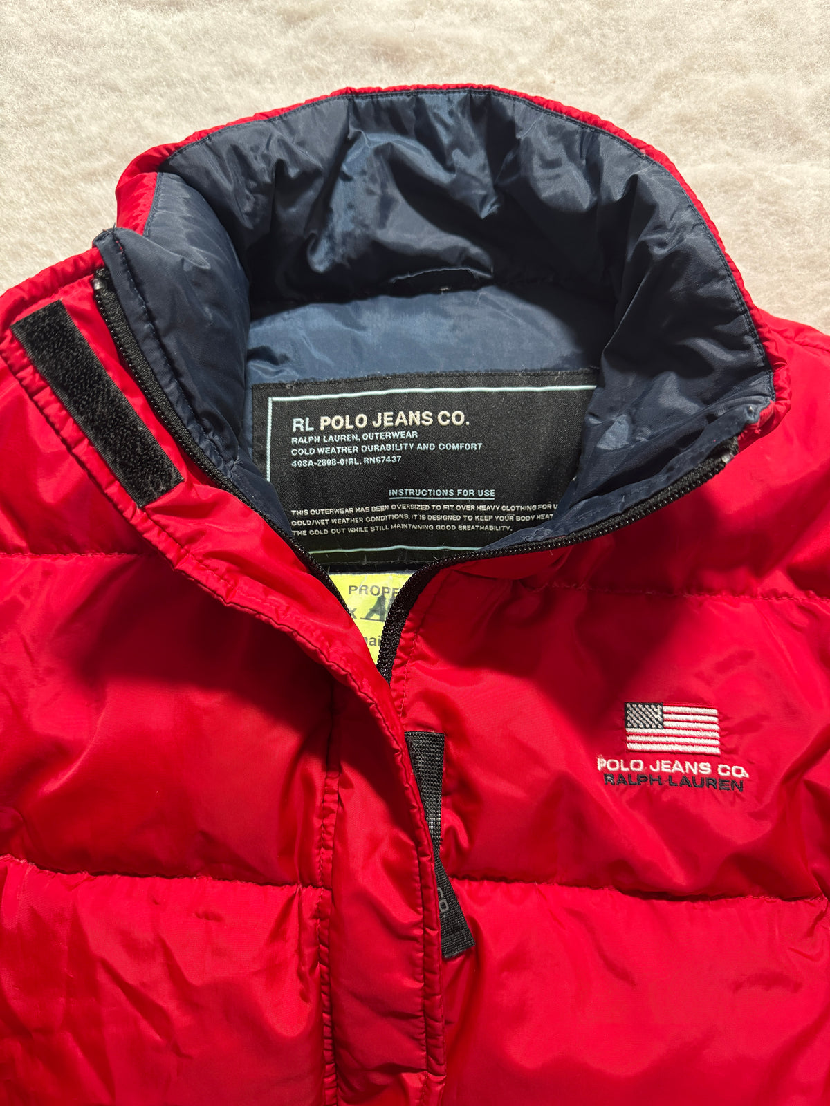 Polo Jeans Ralph Lauren Daunenjacke Rot, Foto 3 von 4