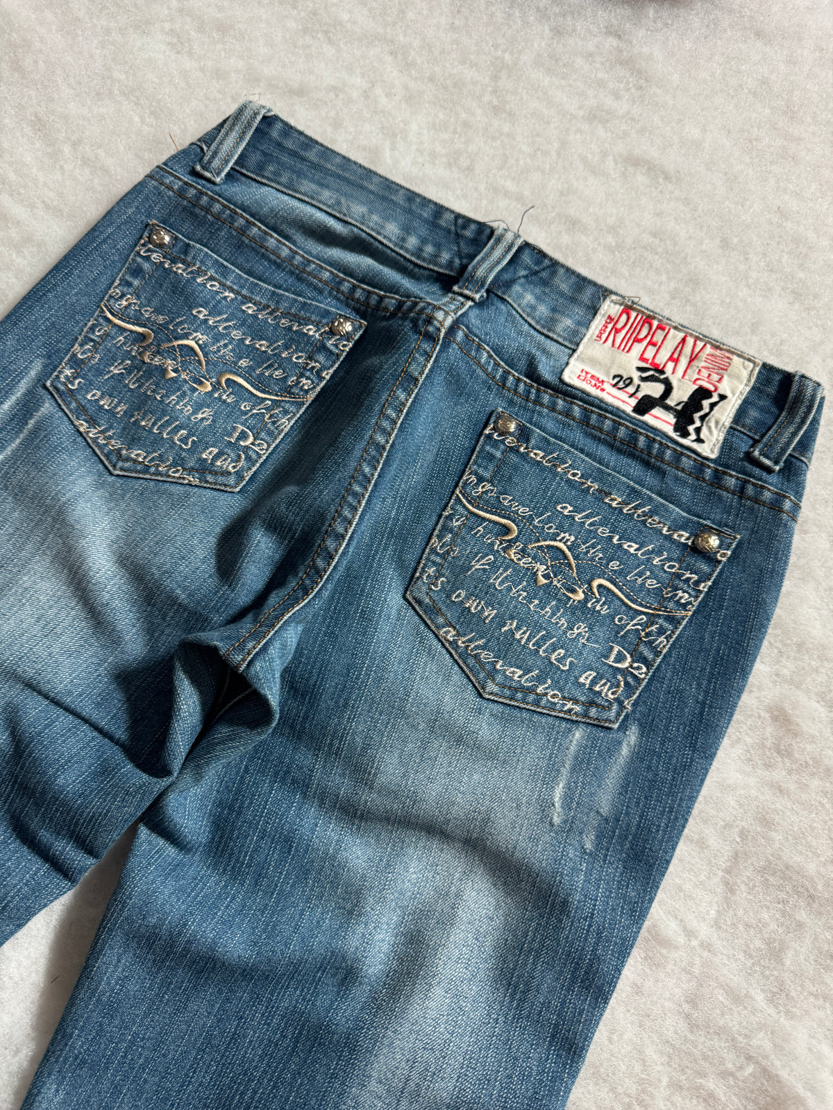 Replay Boot Cut Low Waist Jeans Blau, Foto 3 von 4