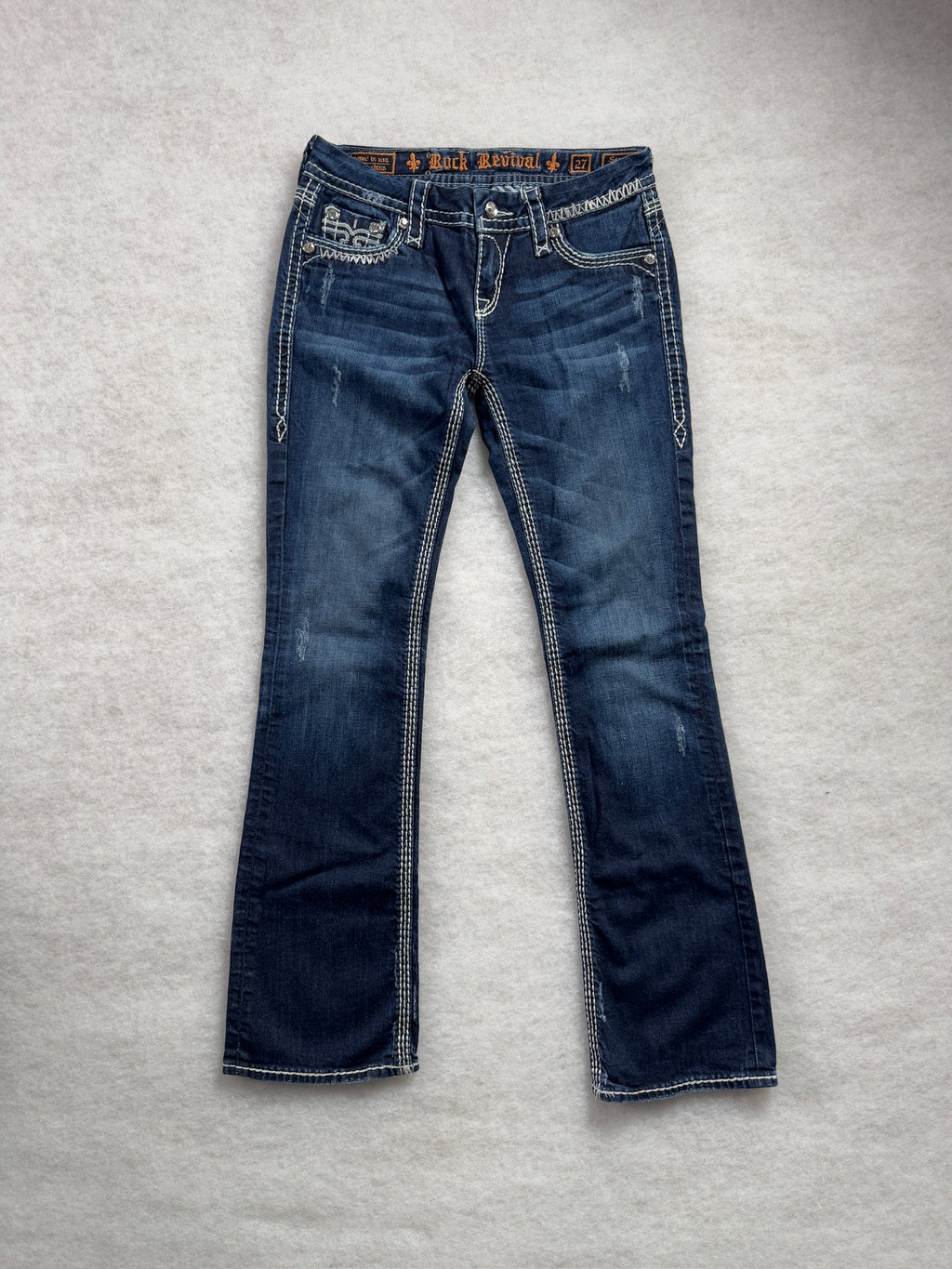 Rock Revival Boot Cut Low Waist Jeans 27