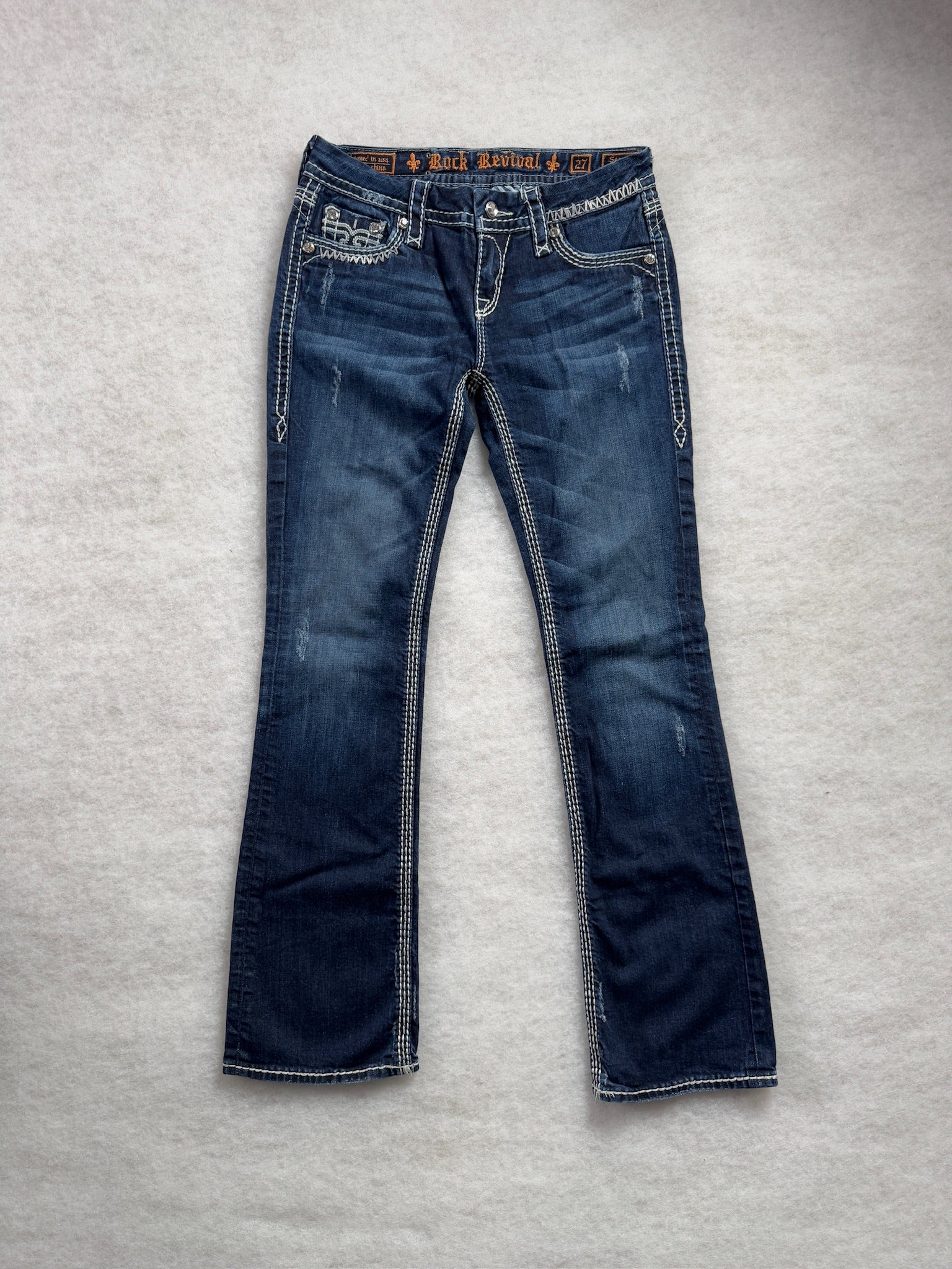 Rock Revival Boot Cut Low Waist Jeans 27