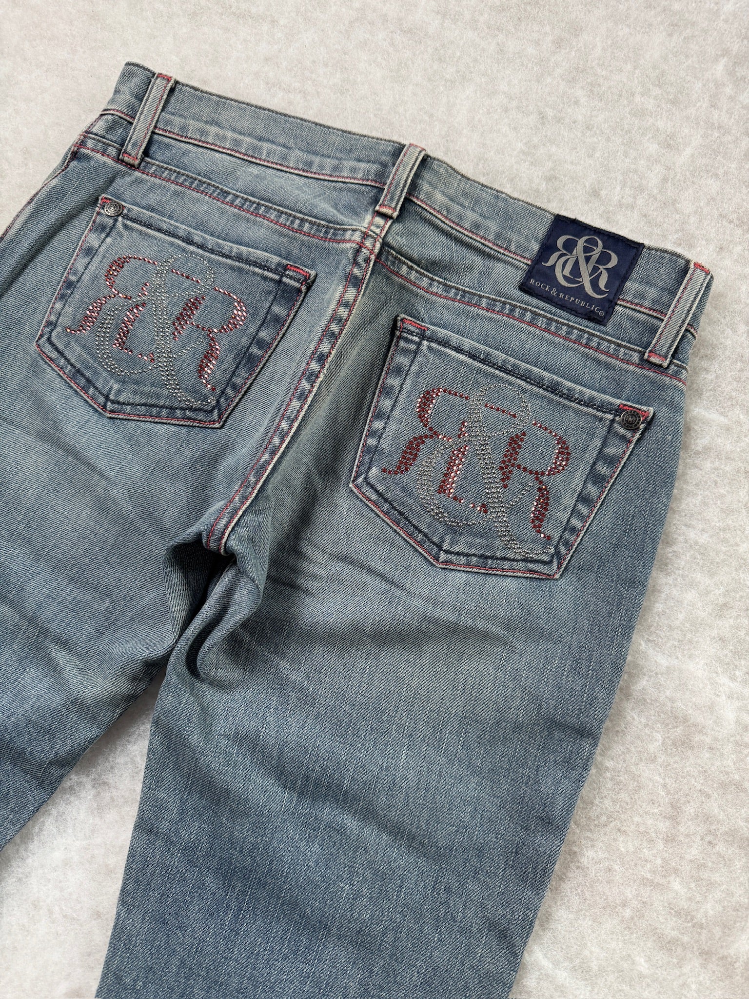Rock & Republic Boot Cut Low Waist Jeans 28
