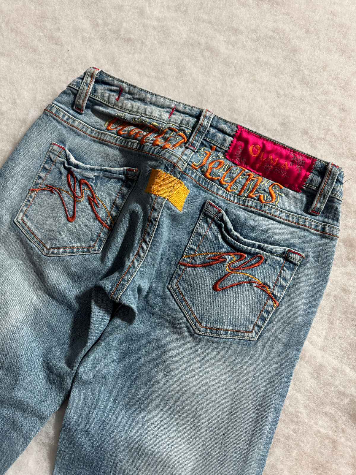 Boot Cut Low Waist Jeans Blau, Foto 3 von 4