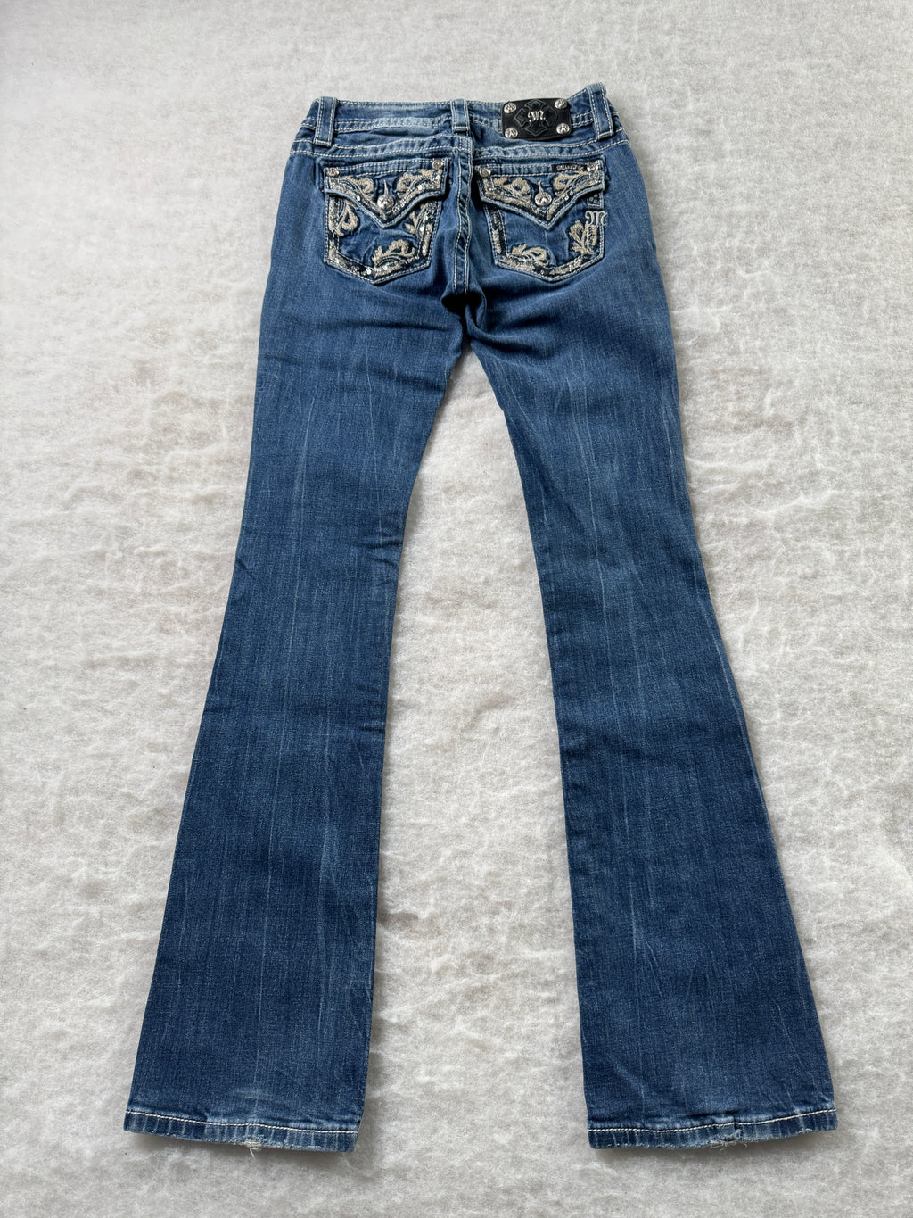 Miss Me Boot Cut Low Waist Jeans 26