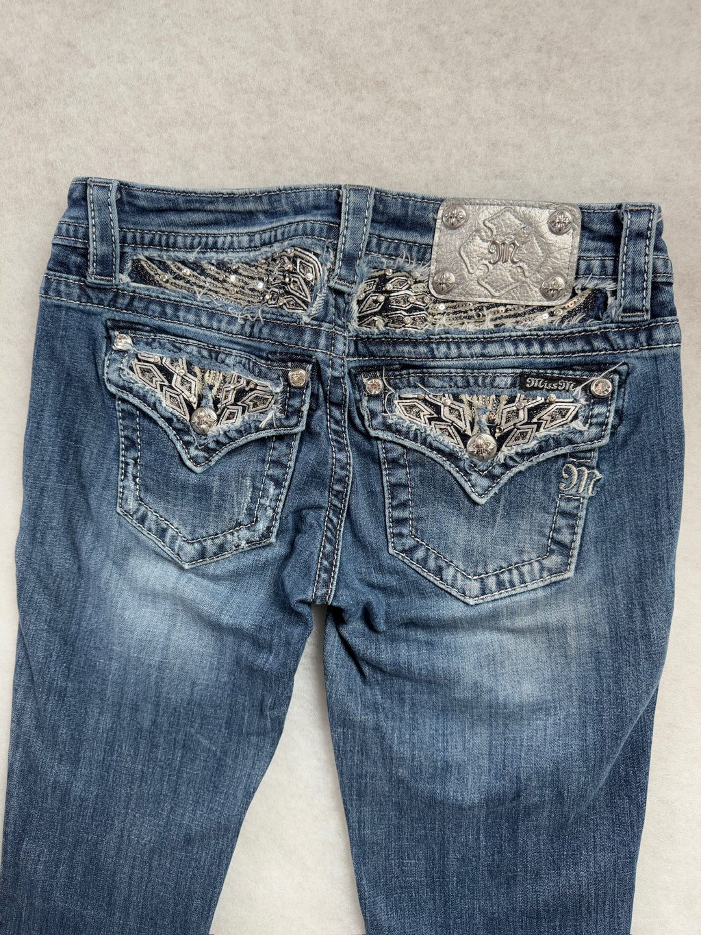 Miss Me Boot Cut Low Waist Jeans 27