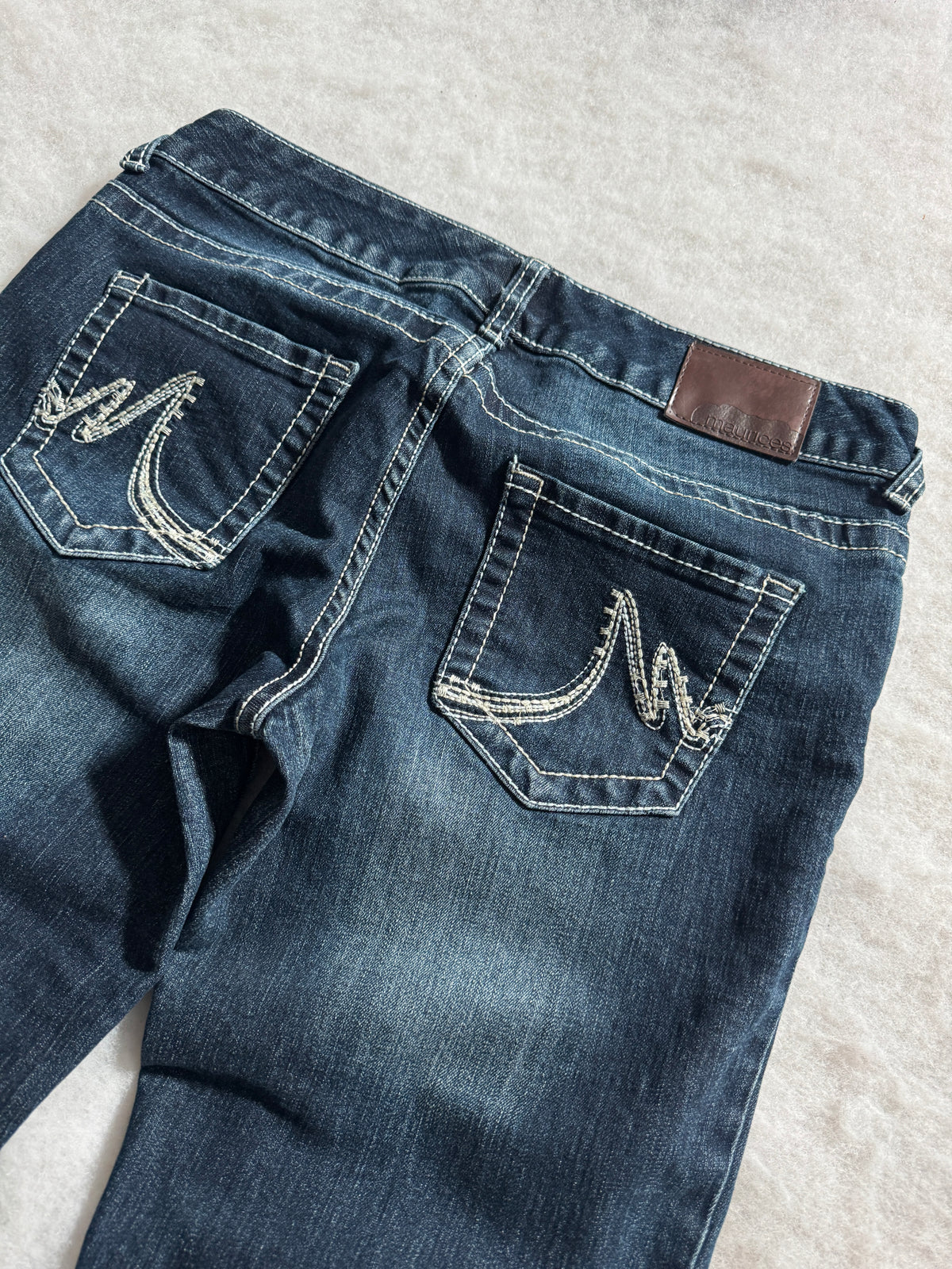 Boot Cut Low Waist Jeans Blau, Foto 4 von 4