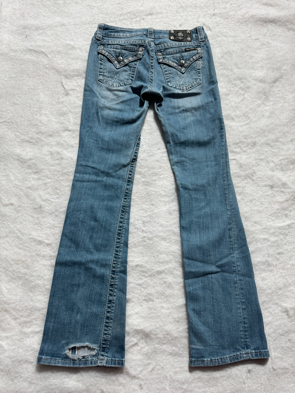 Miss Me Boot Cut Low Waist Jeans 30