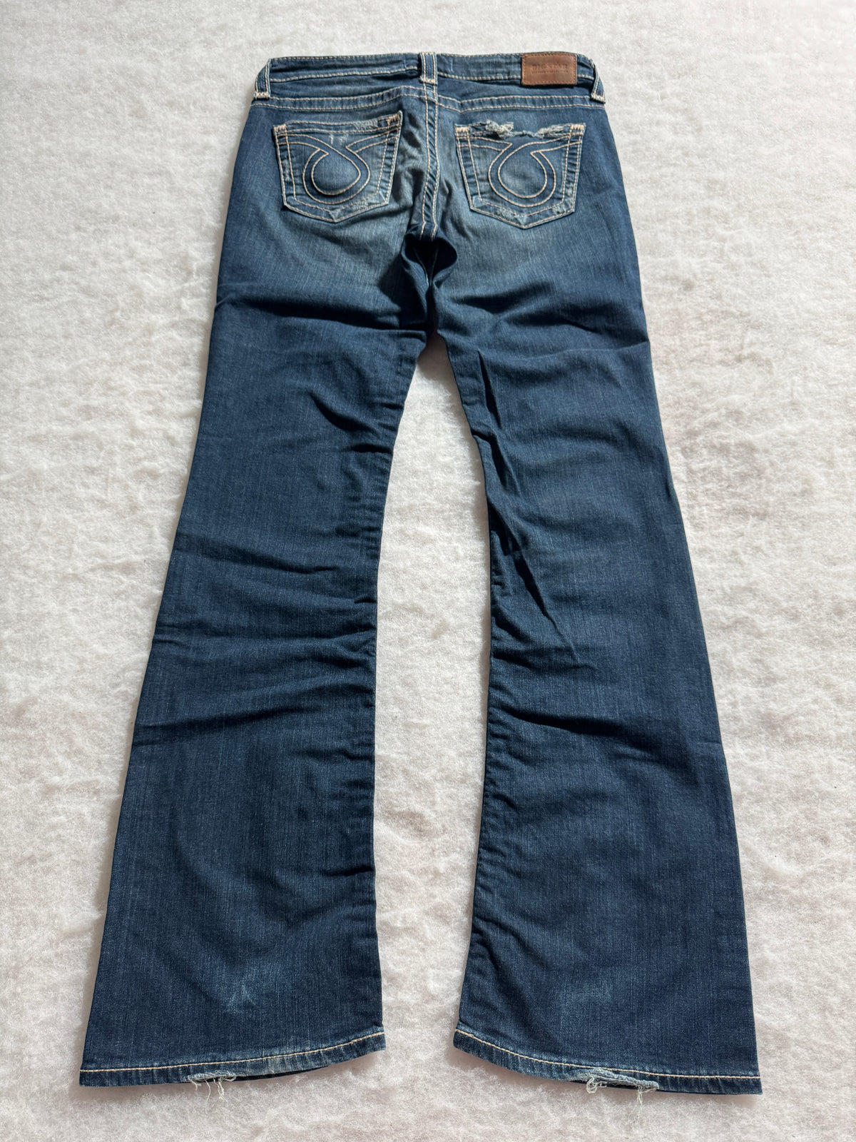 Boot Cut Low Waist Jeans Blau, Foto 2 von 4