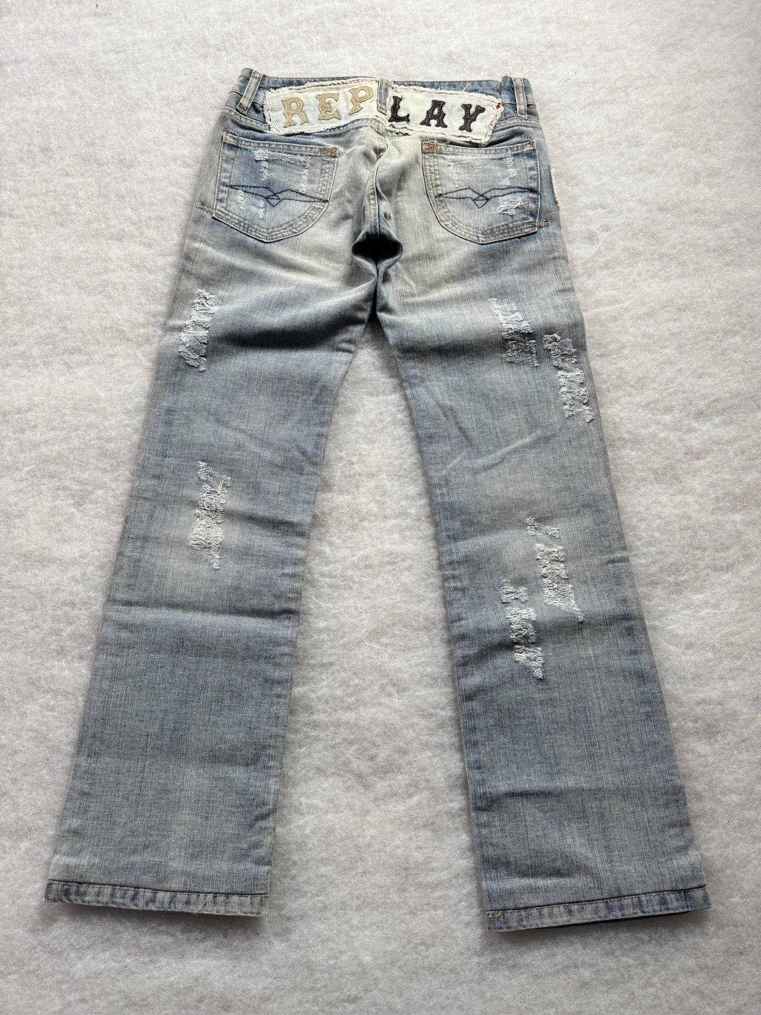 Replay Boot Cut Low Waist Jeans