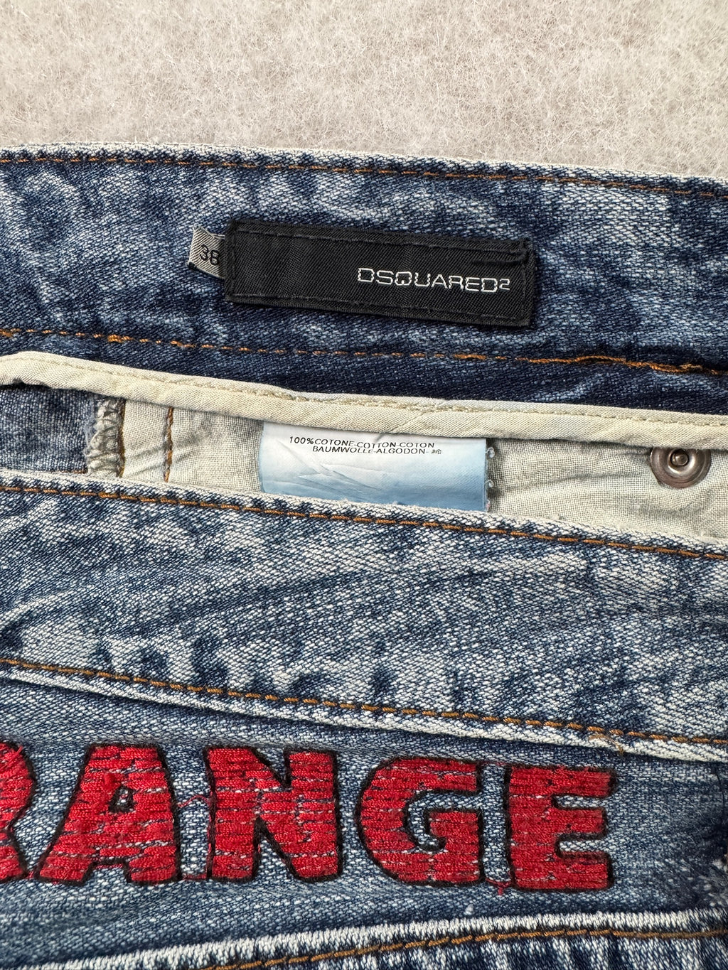 Dsquared Boot Cut Low Waist Jeans 27