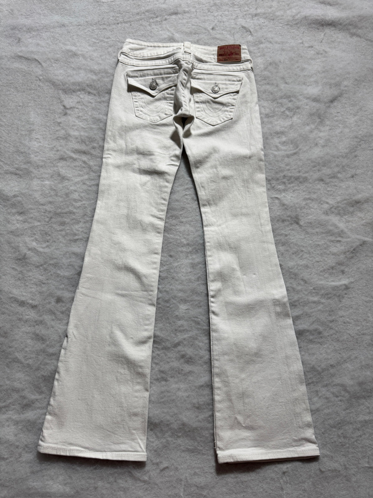 True Religion Boot Cut Low Waist Jeans Weiß, Foto 2 von 4
