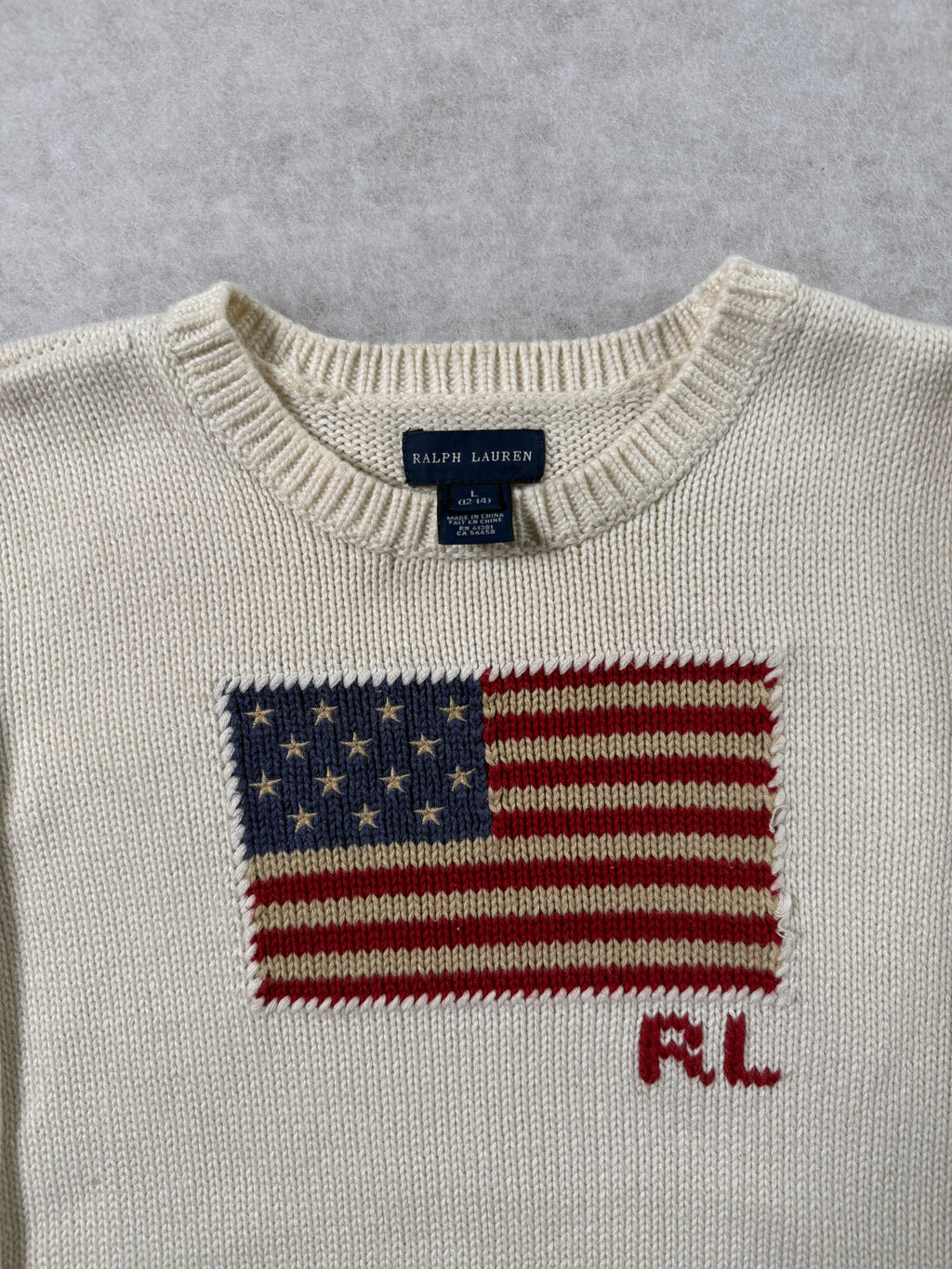 Ralph Lauren Strickpullover mit USA Flagge