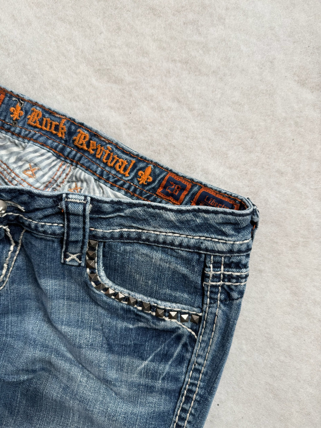 Rock Revival Boot Cut Low Waist Jeans 28