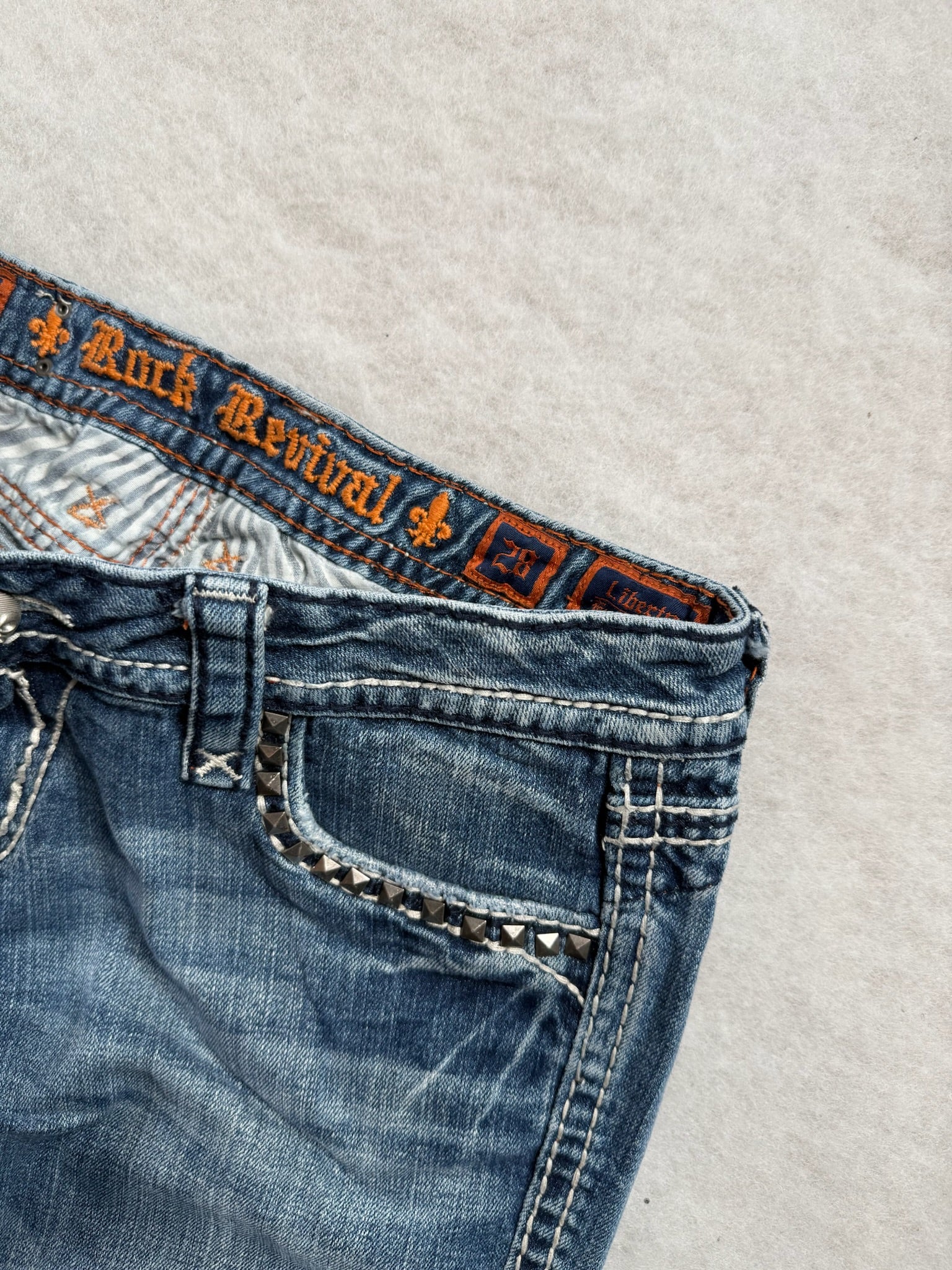 Rock Revival Boot Cut Low Waist Jeans 28