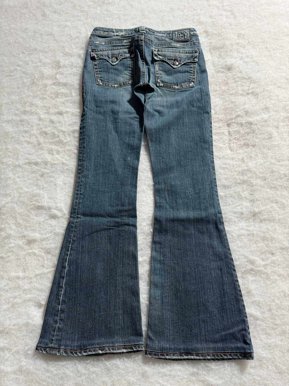 Boot Cut Low Waist Jeans Blau, Foto 2 von 4