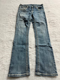 Boot Cut Low Waist Jeans Blau, Foto 1 von 4