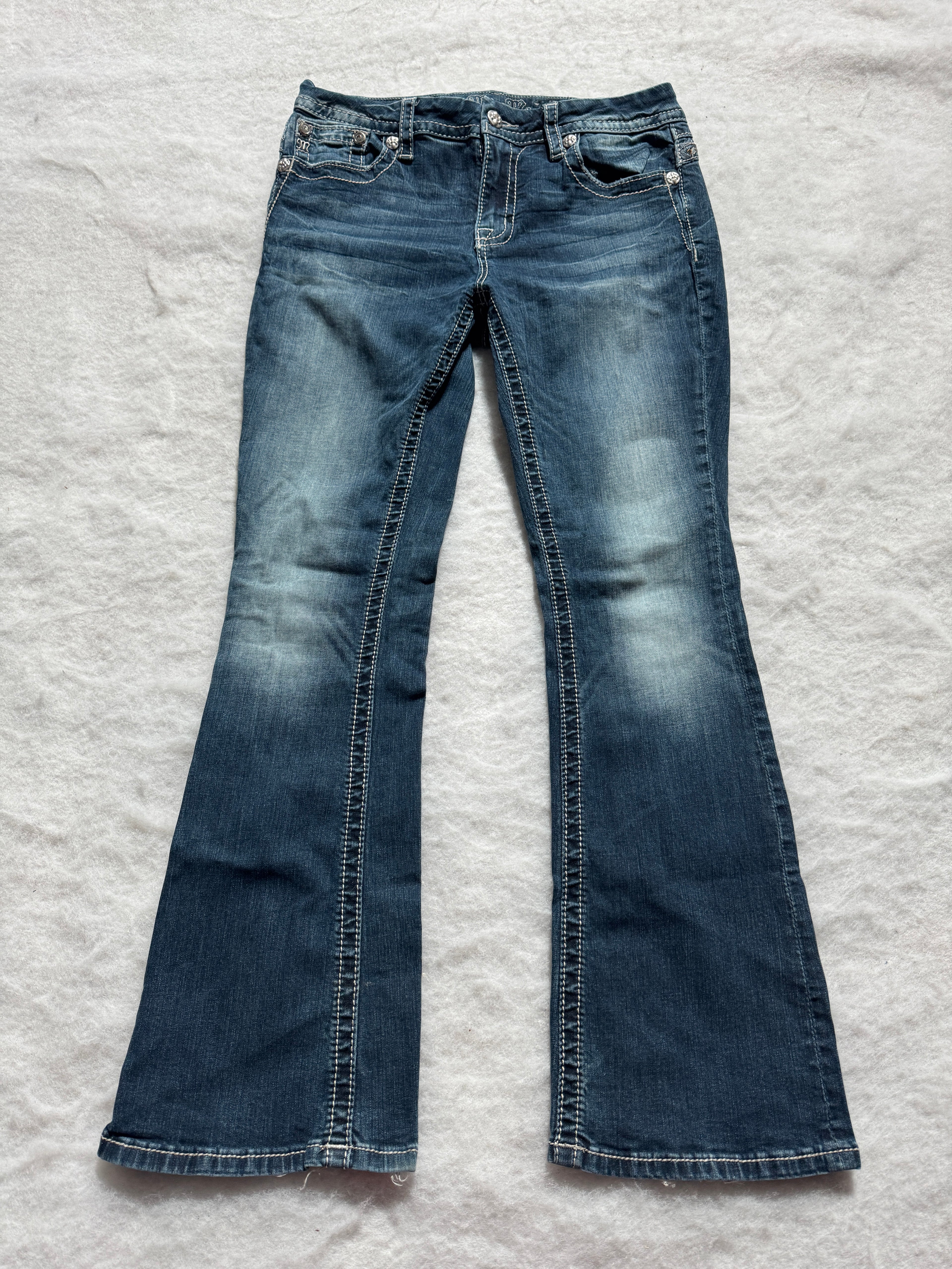 Miss Me Boot Cut Low Waist Jeans 29