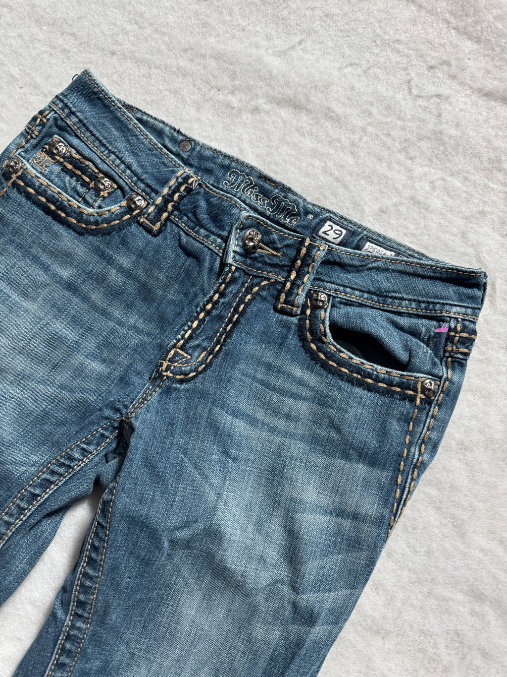 Miss Me Boot Cut Low Waist Jeans 29