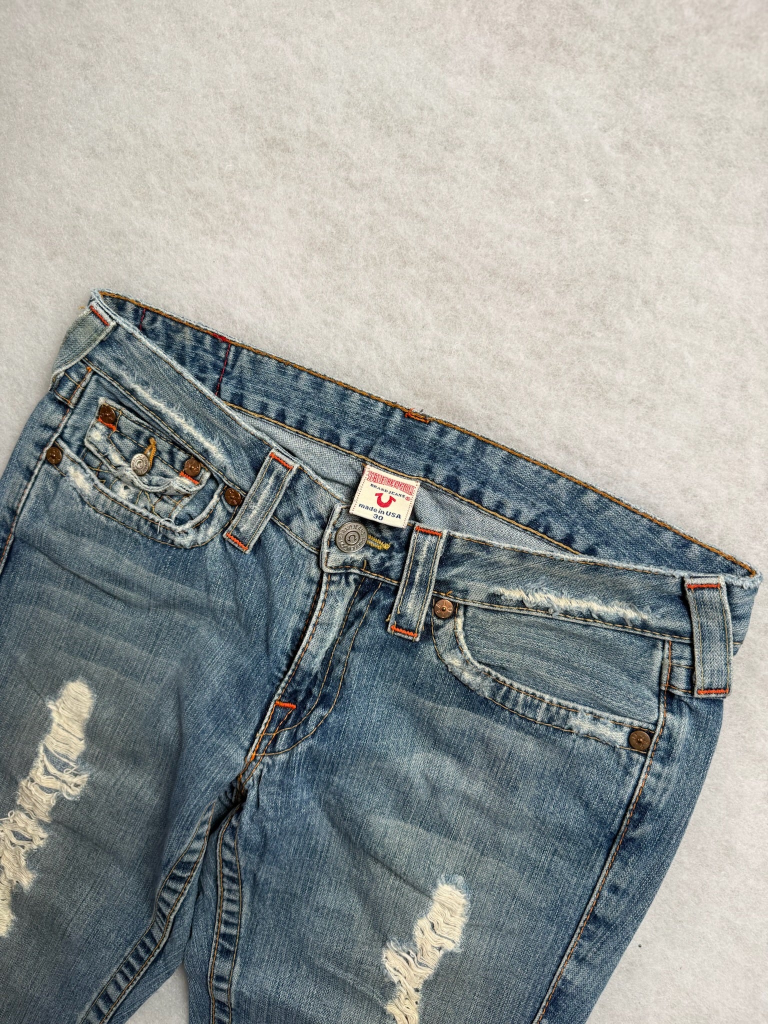 True Religion Boot Cut Low Waist Jeans 30