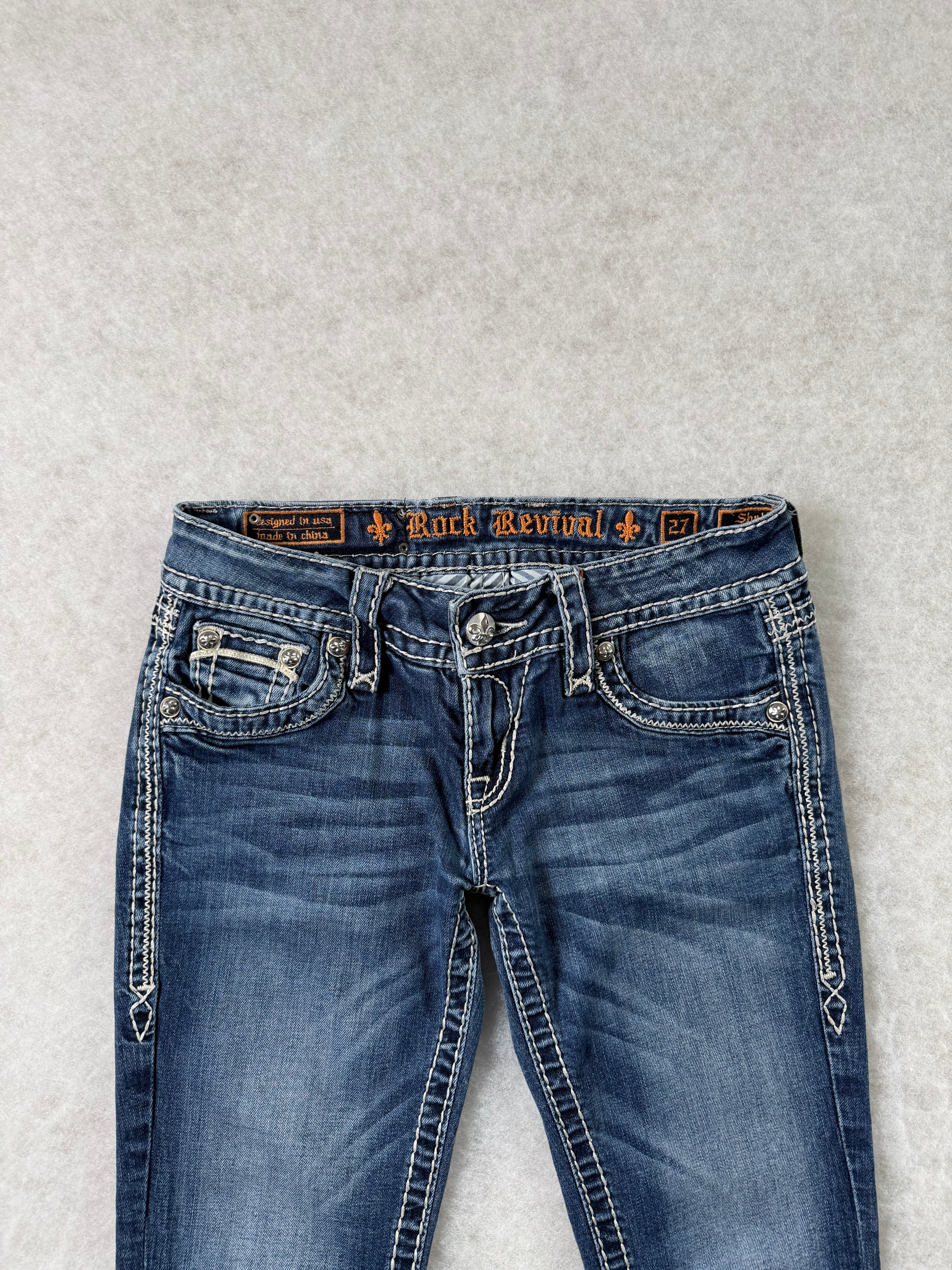 Rock Revival Boot Cut Low Waist Jeans 28