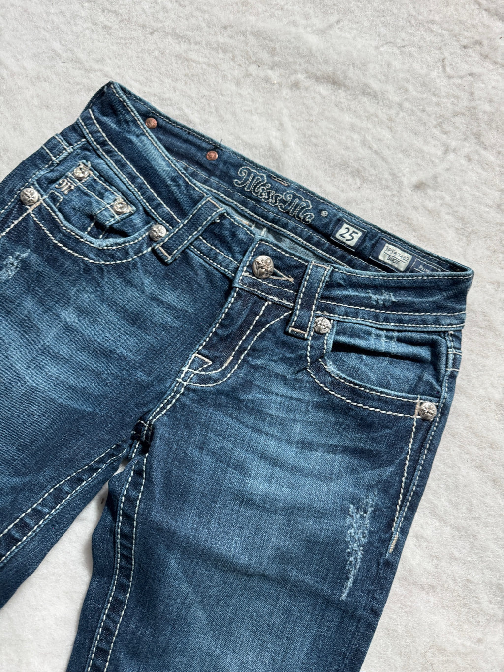 Miss Me Boot Cut Low Waist Jeans 25