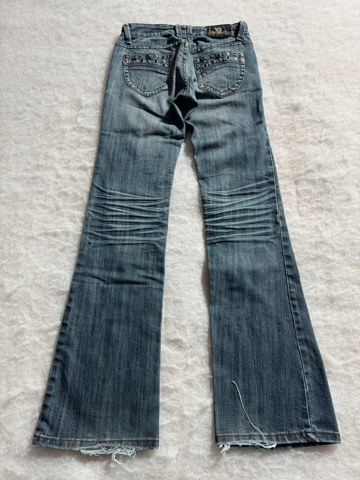 Boot Cut Low Waist Jeans Blau, Foto 2 von 4