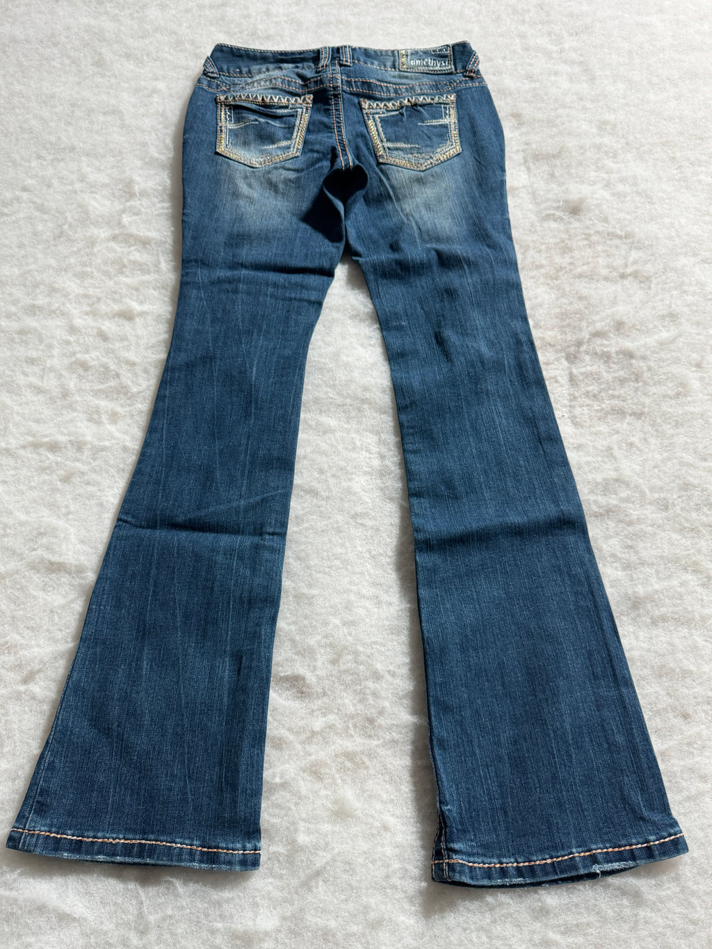 Boot Cut Low Waist Jeans Blau, Foto 2 von 4