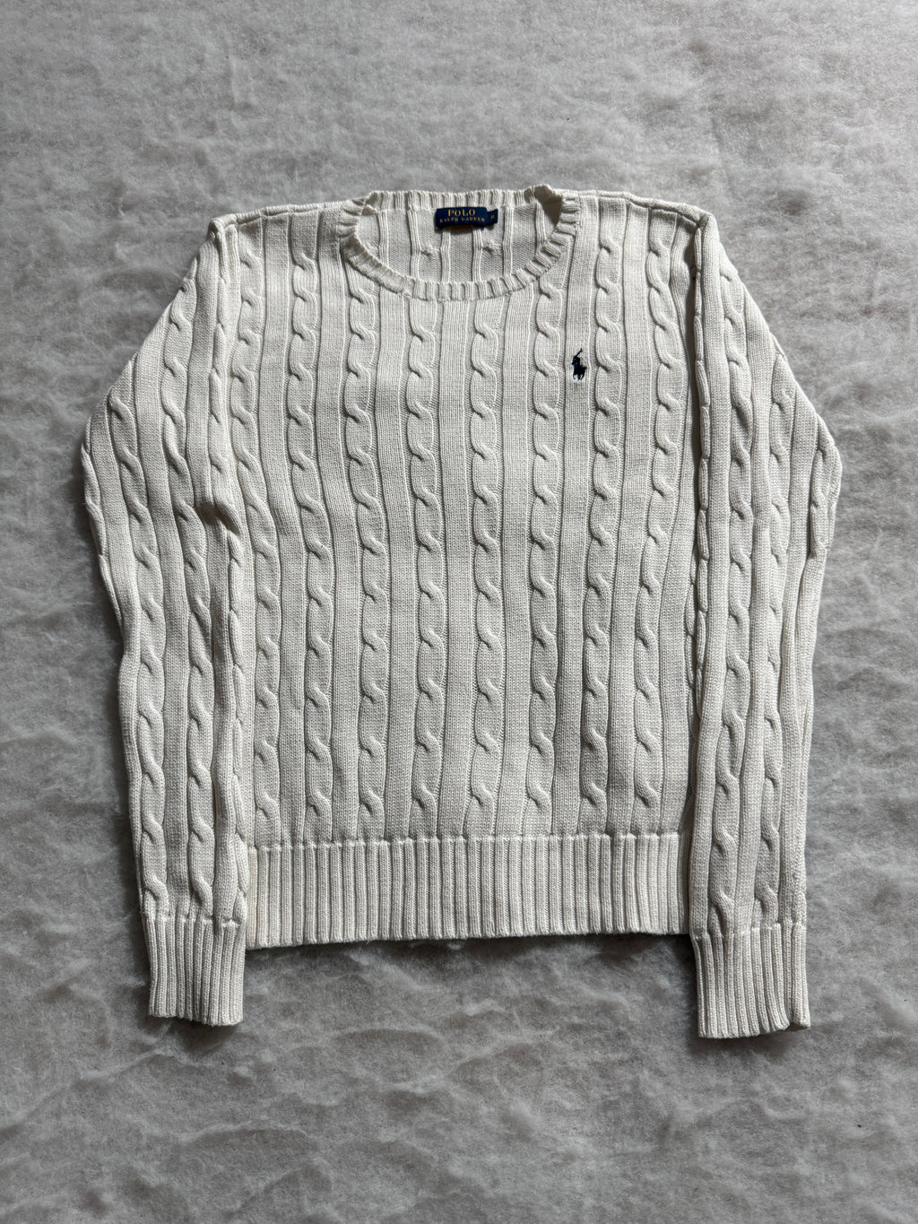 Ralph Lauren Cable Knit Strickpullover Grau, Foto 1 von 4