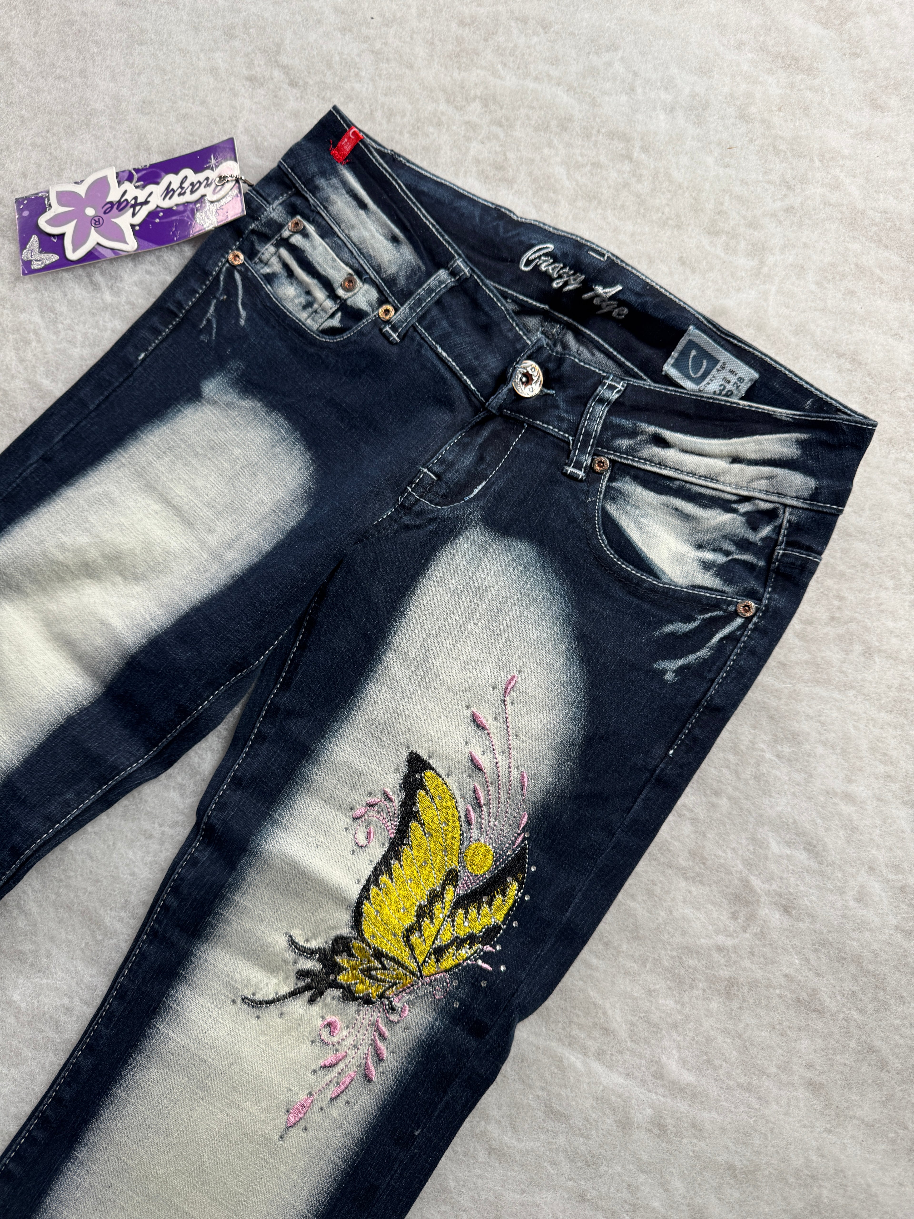 Crazy Age Boot Cut Low Waist Jeans 28