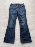 Silver Boot Cut Low Waist Jeans