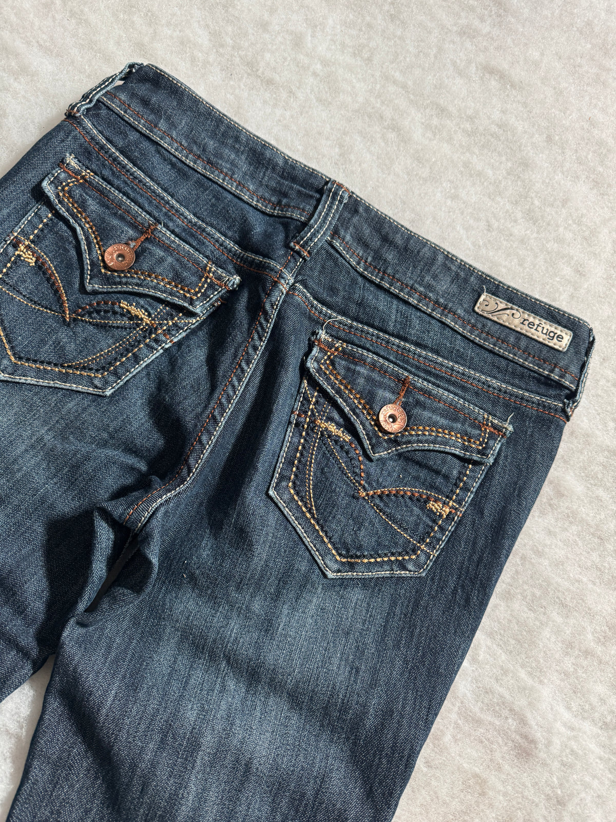 Boot Cut Low Waist Jeans Blau, Foto 3 von 4
